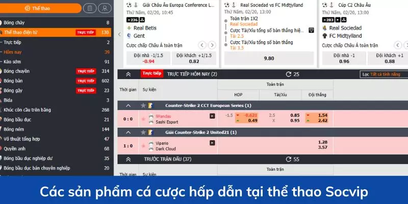 Khám phá một số sản phẩm tại thể thao Socvip