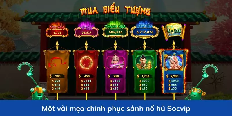 Mẹo chinh phục sảnh Nổ hũ Socvip